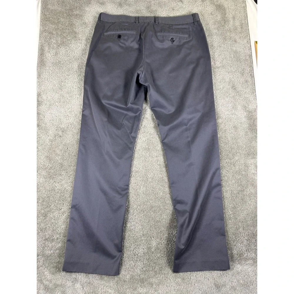 Bonobos Friday Chinos Grey Slim Straight 100% Cotton Pants Mens 33x30